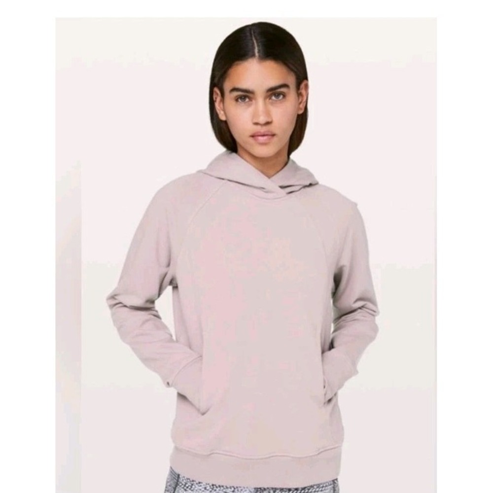 Lululemon Women's Hooded Scuba Pullover Sz 2 Smoky Blush
